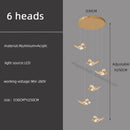 Golden butterfly pendant light butterfly chandelier staircase living room