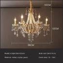 Golden cascading crystal led chandelier pendant light for villa stairs