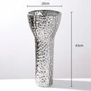 Golden ceramic geometric honeycomb vase living room decor