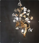 Golden crystal branch ceiling chandelier – dining room light fixture