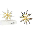 Golden crystal metal sea urchin figurine living room decor