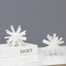 Golden crystal metal sea urchin figurine living room decor