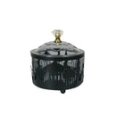 Golden eid mubarak metal fruit snack tray with lid dining room bowl