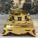 Golden eight auspicious buddha alloy plates for temple meditation