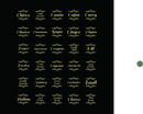 Golden Fantasy Spice Labels