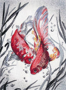 Golden Fishes PK-018 Counted Cross Stitch Kit