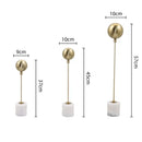 Golden geometric balloon metal ball sculptures living room decor