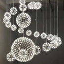 Golden gypsophila sparkball pendant lights living room chandelier