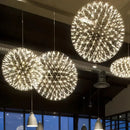 Golden gypsophila sparkball pendant lights living room chandelier
