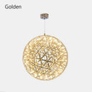 Golden gypsophila sparkball pendant lights living room chandelier