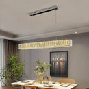 Golden led modern crystal chandelier dining room lighting
