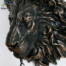 Golden lion head king crystal wall lamp for bedroom living room