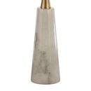Golden Marble & Metal Table with Pedestal Base