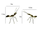 Golden metal ants decorative figurines – living room home decor