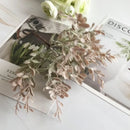 Golden metallic berry stamen green plant foliage for living room decor