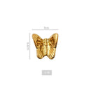Golden metallic butterfly wall decoration set for living room