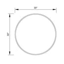 Golden Modern Round Framed Wall Mirror