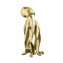 Golden octopus sculpture candle holder for dining room decor
