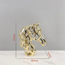 Golden openwork animal sculpture tiger figurine living room decor
