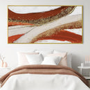 Golden Orange Abstract Canvas