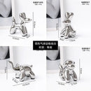 Golden porcelain balloon animal desk ornament living room decor