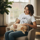 Golden Retriever Mom Graphic T-Shirt Cotton Women's Casual Dog Lover Top