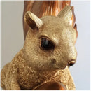Golden squirrel cute squirrel wall lamps bedroom crystal globe decor