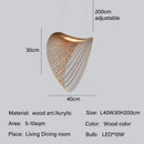 Golden wire mesh bamboo pendant light chandelier dining room