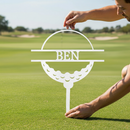 Custom Metal Wall Art - Personalized Golf Name Sign