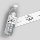 Golf Club White Water Bottle Labels