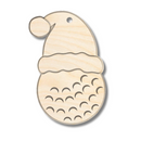 Unfinished Wood Layered Sports Christmas Ornaments | 10 Options | 5 Piece | 5" - 6" Tall | 1/8" Wood | Wood Craft DIY