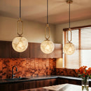 Gong Alabaster Pendant Light