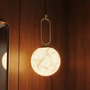 Gong Alabaster Pendant Light