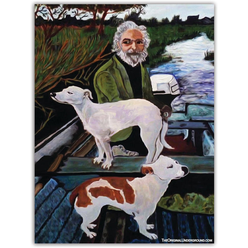 Goodfellas Dog Painting Car Magnet