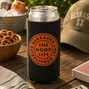 Nebraska The Good Life Est. 1867 Slim Can Koozie | HEARTlandia