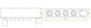 Goodlite Dipper G21069 2" 15W 5 Head Retractable Downlight Selectable CCT