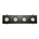 Goodlite Flarion G-00924 3" 32W LED 4 Head Rotating Gimbal Selectable CCT