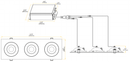 Goodlite Flarion G-01023 3.5" 27W LED 3 Head Rotating Gimbal Selectable CCT