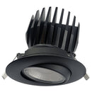 Goodlite G-20008 4" 20W LED Recessed Spotlight Gimbal Round Selectable CCT Black