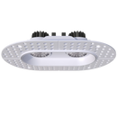Goodlite G-23322 3" 15W 2 Head Oval Trimless Gimbal Selectable CCT