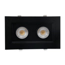 Goodlite G-48444 3.5″ 28W 2 Head LED Gimbal Selectable CCT Black