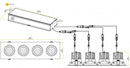 Goodlite Pura G-98724 3.5" 80W LED 4 Head Gimbal Selectable CCT/Wattage