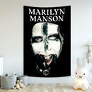 Gothic white & red baphomet poster tapestry bedroom wall decor