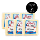Gouda Cheese Block | Pack of 6 | 8 oz | Jisa's Farmstead Cheese