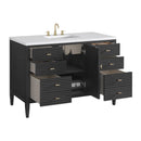 James Martin Myrrin 48" Single Bathroom Vanity, Carbon Oak