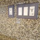 CleanPlate Wall Plate in Designer Grey for Rocker Switches