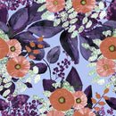 Modish Purple Leaves Wallpaper Fashionable