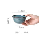 DecorBites™ Beautiful Blue Ceramic Bowl Kiln Dinnerware Dish