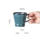 DecorBites™ Beautiful Blue Ceramic Bowl Kiln Dinnerware Dish