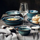 DecorBites™ Beautiful Blue Ceramic Bowl Kiln Dinnerware Dish